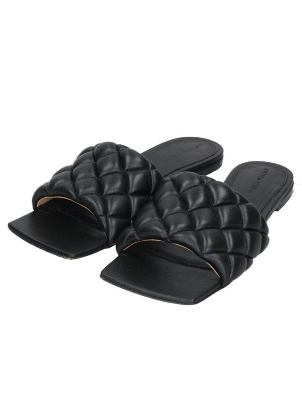 Bottega Veneta Intrecciato Flat Heels Leather Sandals
